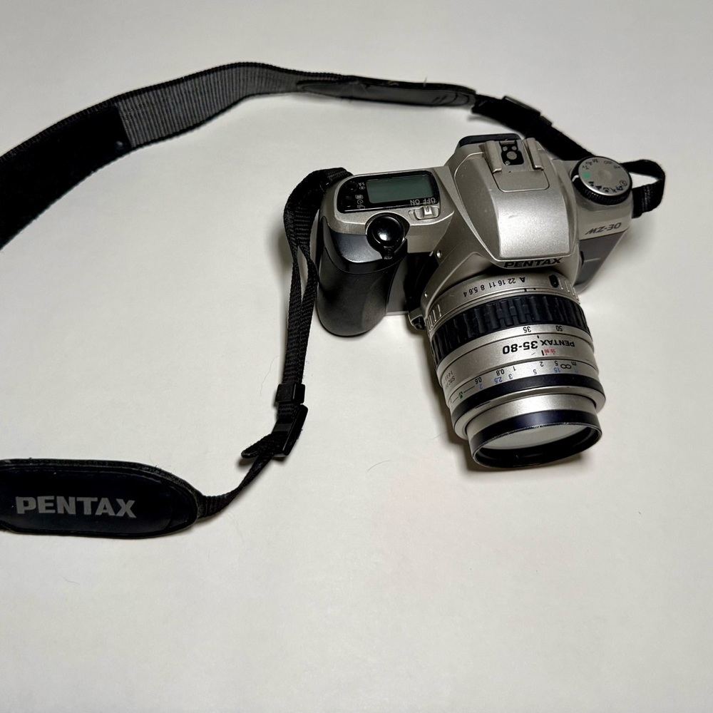 MZ-30 Automatic and Manual Film Camera with Strap, Batteries, Case, and roll